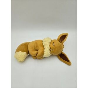 Pokemon Center Eevee Sleeping Plush 12 Inch Stuffed Animal 2019 Nintendo Toy